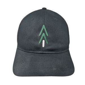 Wood Grain Snapback Mesh Back Trucker Hat Black OSFM 6 Panel Otto